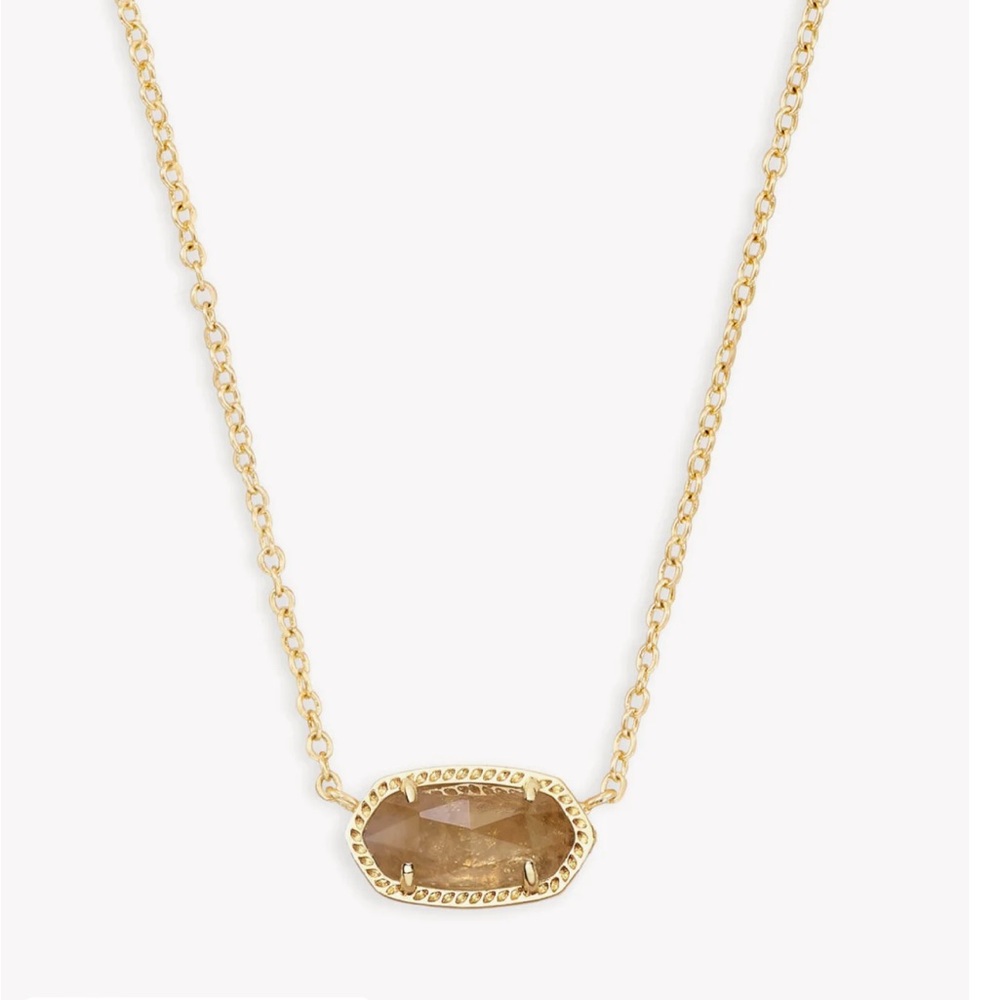 Elisa Pendant Necklace in Citrine